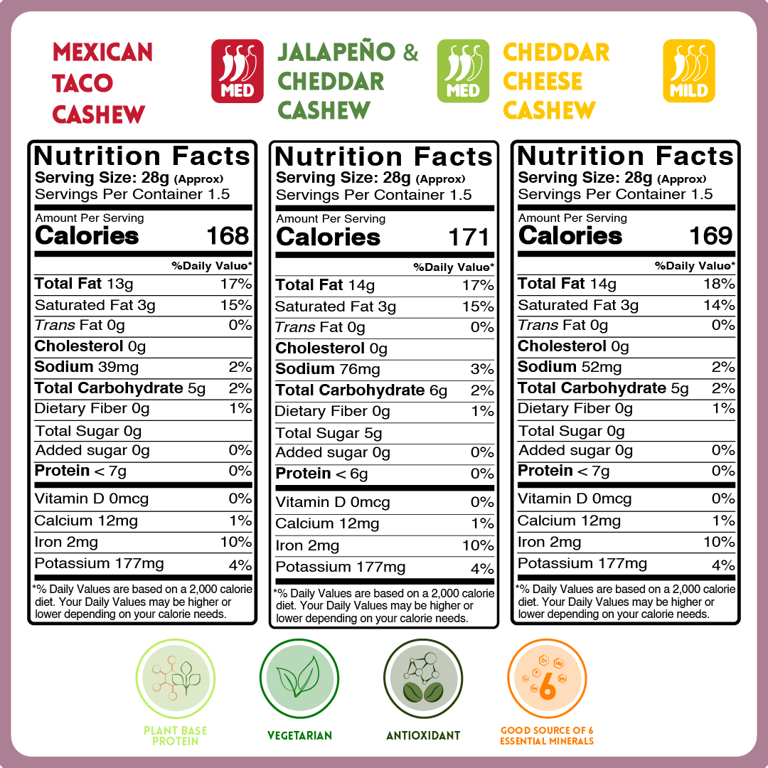 alcoeats Mexican Collection- Nutrition