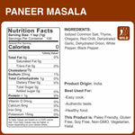 alcoeats Paneer Masala - Nutrition