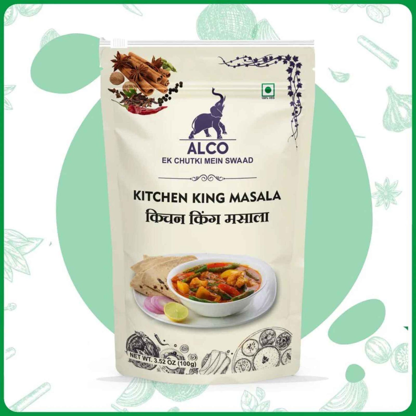 alcoeats Kitchen King Masala-100g