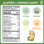 alcoeats Jalapeno & Cheddar Cheese Cashews- Nutrition