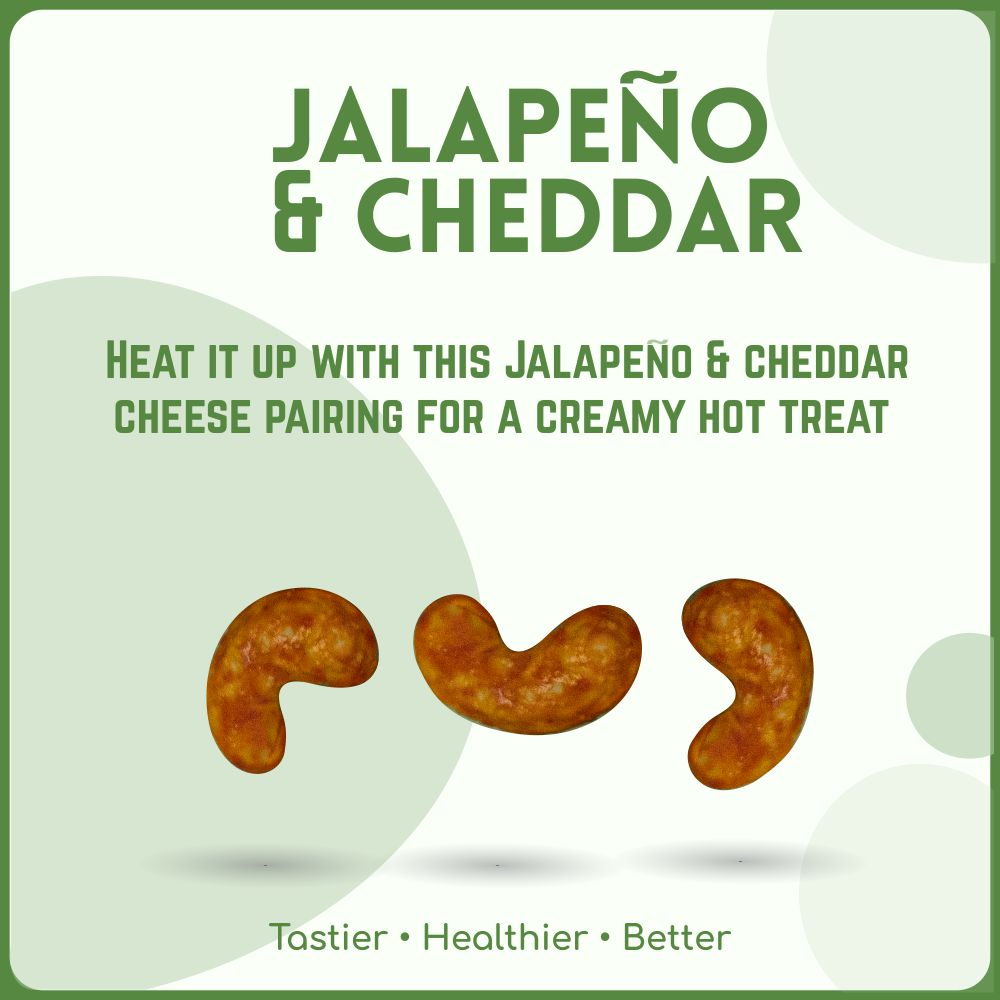 alcoeats Jalapeno & Cheddar Cheese Cashews - Tastier