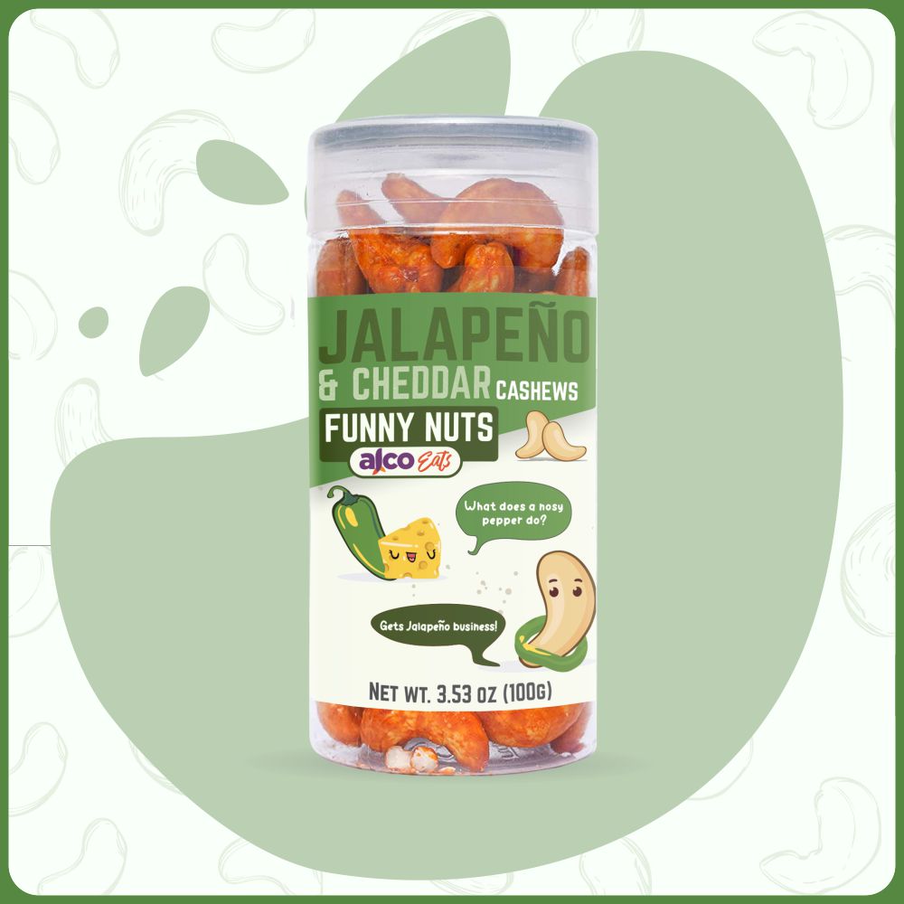 alcoeats Jalapeno & Cheddar Cheese Cashews