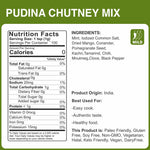 alcoeats Pudina Chutney Mix - Nutrition