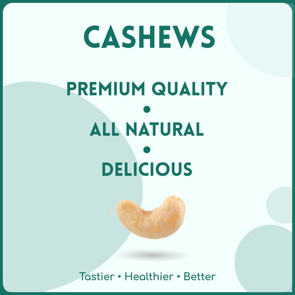 alcoeats Simply Salted Cashews -Premium Quality