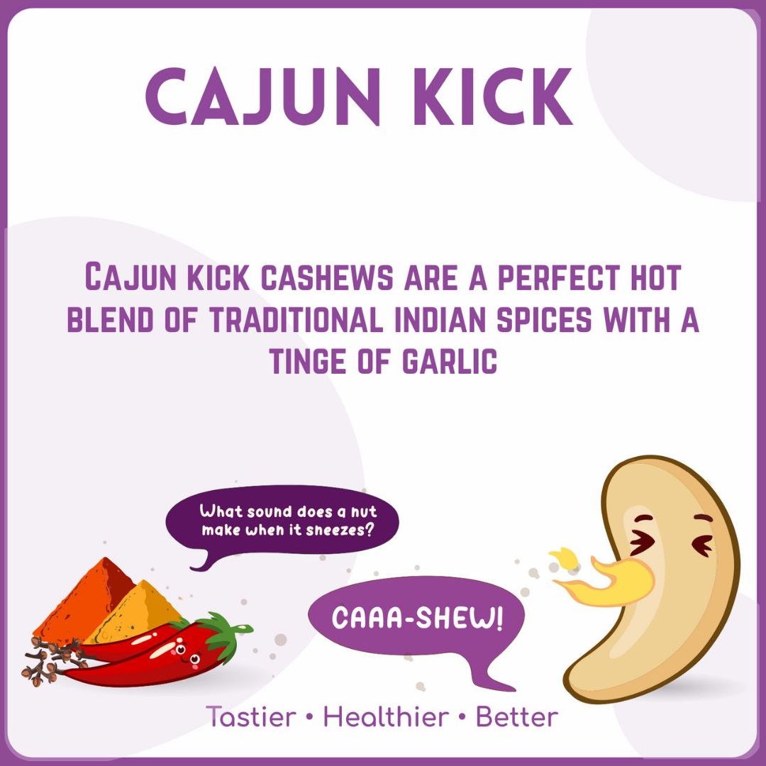 alcoeats Cajun Kick Cashews- Tastier