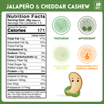 alcoeats Jalapeno & Cheddar Cashews- Nutrition